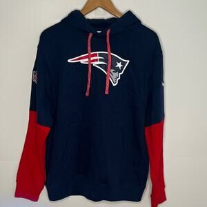 Nike Mens NFL New England Patriots Hooded Sweatshirt Size Medium